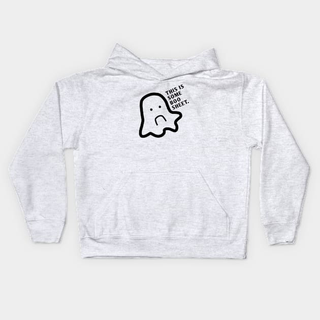 This Is Some Boo Sheet Drawing Kids Hoodie by BlackMeme94